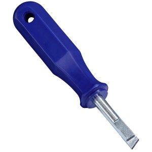 Tagliapiastrelle LUX Classic, 145 mm, con manico blu e punta in metallo duro per tagli precisi.