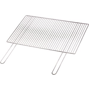 Griglia in metallo con manici per accessori barbecue.