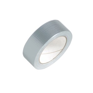 Nastro telato universale LUX, argento, 25 m x 38 mm, per riparazioni e fissaggi.
