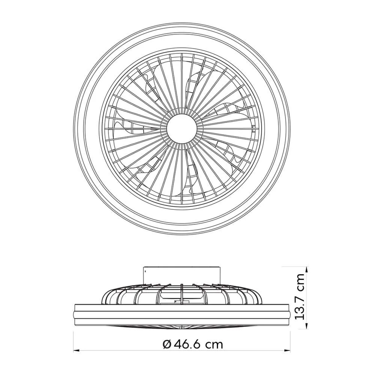 Ventilatore a soffitto Gamer LED 40W Ø 45 cm_9