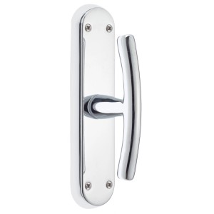 t.b.t. Maniglia per porta in cromo lucido per interni.