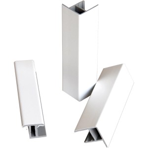 Profili angolari bianchi per cucine Top Cucina, vari design.
