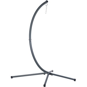 Supporto per sedia sospesa in acciaio antracite per amache e sedie sospese.