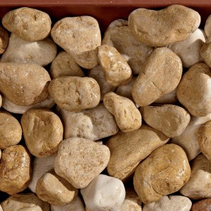 Ciottoli decorativi beige (Ciottoli e granulati) per giardino e decorazione.