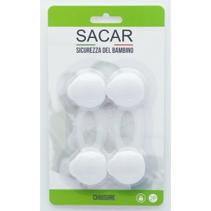 SACAR serrature per armadietti, confezione da 4, per la sicurezza dei bambini nella stanza dei bambini.