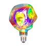Lampadina LED E27 t.b.t. con vetro multicolore per illuminazione d'atmosfera.