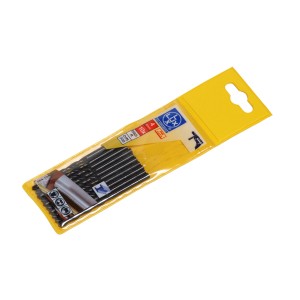Punte da metallo LUX 4 mm, confezione da 10, per metalli non ferrosi, confezionate in blister giallo.