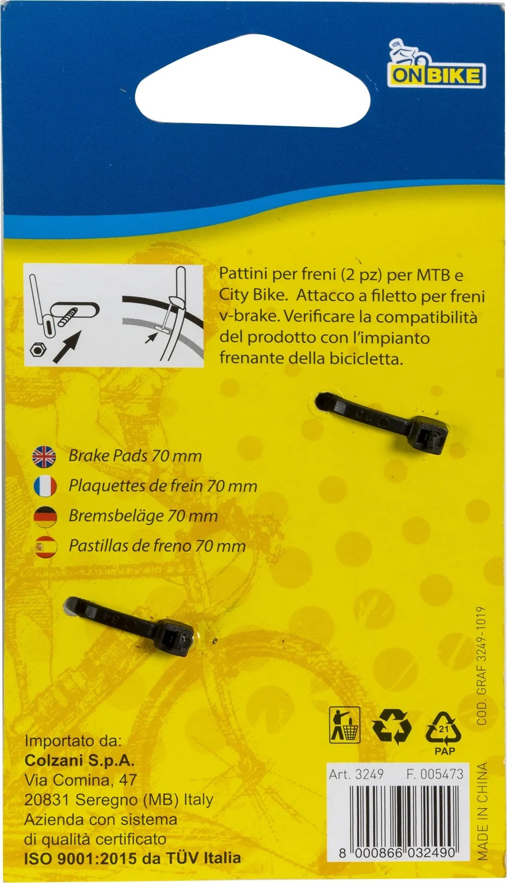 DECARETA Pattini Freni Freni Per Bicicletta MTB 2 Coppie Pattini Per - Foto 4