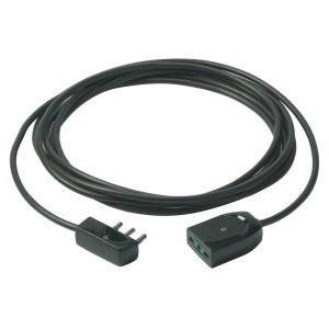 Prolunga t.b.t. nera con spina e presa.