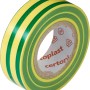 Rotolo di nastro isolante OBI verde-giallo, larghezza 15 mm, per installazioni elettriche.