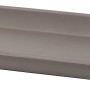 Sottovaso rettangolare grigio per vasi.