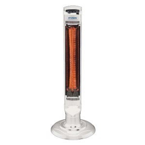 Stufa elettrica bianca t.b.t. di Hyundai per interni.