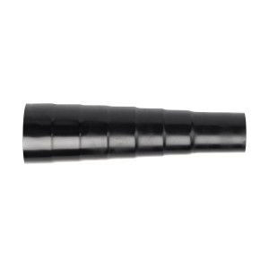 Adattatore nero per accessori aspirapolvere, affusolato.