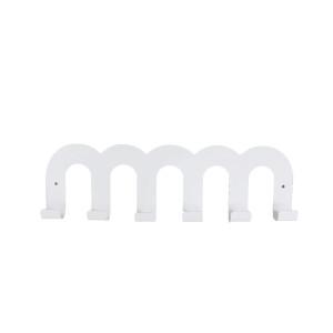 Appendiabiti bianco t.b.t. dal design moderno per organizer armadio.