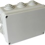 Scatola da parete t.b.t. grigia per installazioni elettriche.