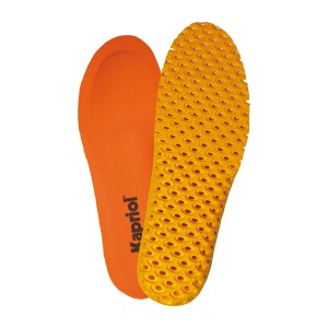 t.b.t. Solette per scarpe da giardinaggio, arancioni e gialle.