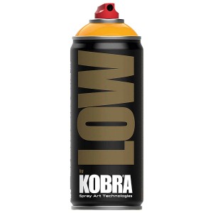 Bomboletta spray Kobra, vernice spray color oro-giallo per graffiti e arte.
