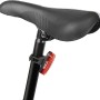 Luce rossa per bici t.b.t. fissata al reggisella.