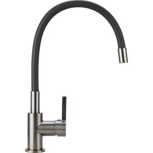 Miscelatore cucina baliv KI-1991 nero canna di fucile con bocca flessibile in silicone.