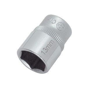 Bussola LUX, esagonale, 13 mm, attacco 6,3 mm (1/4), cromata.