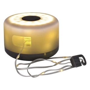 Luce decorativa da esterno t.b.t. con luci a LED e maniglia.