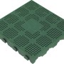 Piastrella da esterno t.b.t. verde, plastica con fori.