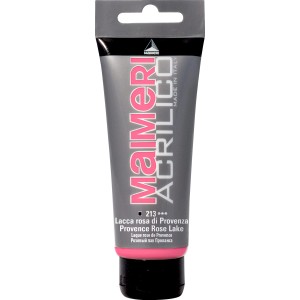 Tubo di colore acrilico Maimeri Acrilico, tonalità Lacca rosa di Provenza.