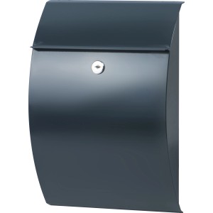 Cassetta postale in acciaio Burg-Wächter Capri 813 antracite, con serratura.