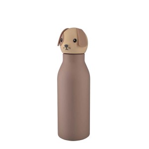 Borraccia t.b.t. con motivo cane per campeggio e outdoor.