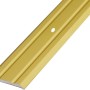 Profilo di transizione Arcansas in alluminio color oro, 2 mm x 38 mm x 900 mm.