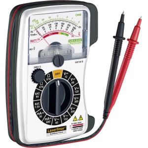 Laserliner MultiMeter-Home: Multimetro analogico per test di tensione, corrente e resistenza nel settore hobbistico.