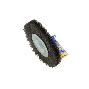 Spazzola a disco LUX, 100 mm, per trapani, per rimuovere ruggine e pulire metallo.