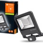 Faretto da esterno a LED Ledvance Endura Flood con sensore, 50W, grigio scuro. Luce esterna con rilevatore di movimento.