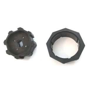 t.b.t. nero per accessori domotici, composto da due parti stampate.