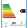 Etichetta energetica per scaldabagno t.b.t. con classe di efficienza energetica C e valori di consumo.