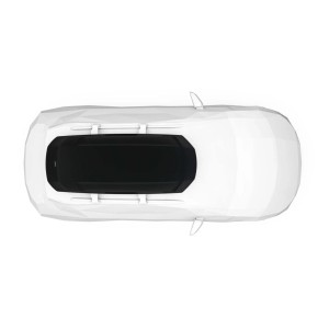 Box da tetto per auto Force 3 nero aeroskin XL