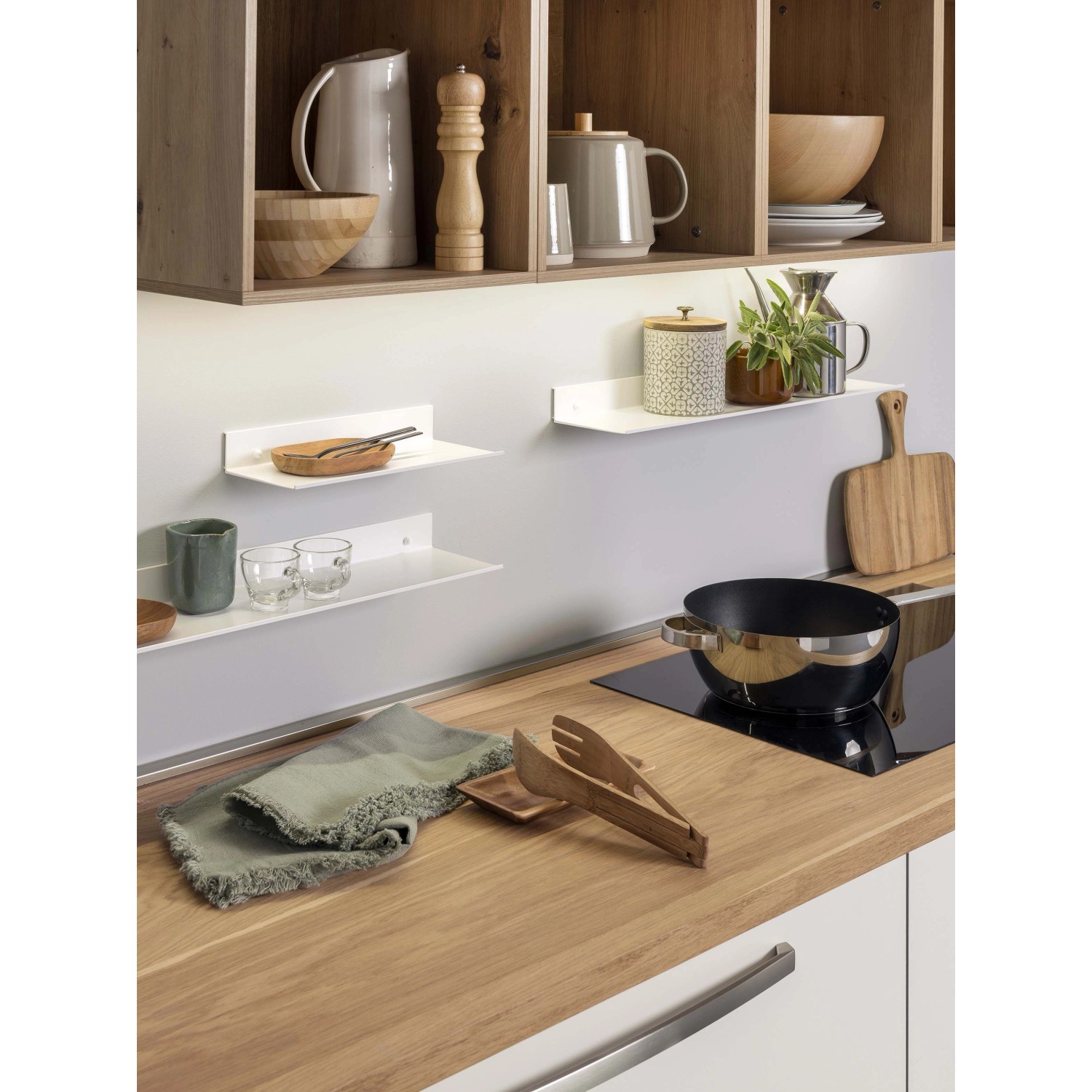 Mensola bagno Alluminia Format 60x13 cm bianco_2