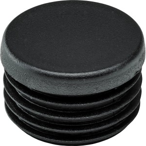 Hettich scivolo a inserto, nero, per tubi tondi Ø 3 cm, protegge mobili e pavimenti.