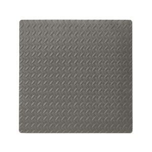 Tappeto ammortizzatore di gomma 62x62x1,2 cm grigio