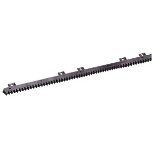 Cremagliera per impianti di allarme e motori per cancelli.