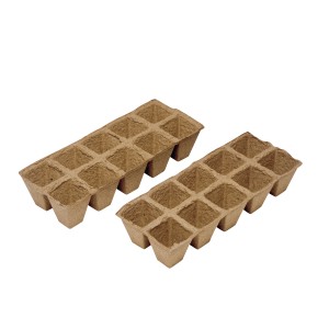 Vasi di semina quadrati, 6x6 cm, set da 24 pezzi per la propagazione delle piante.