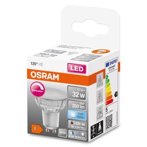 Lampadina LED GU10 Osram, dimmerabile, 350 Lumen, Cool White.