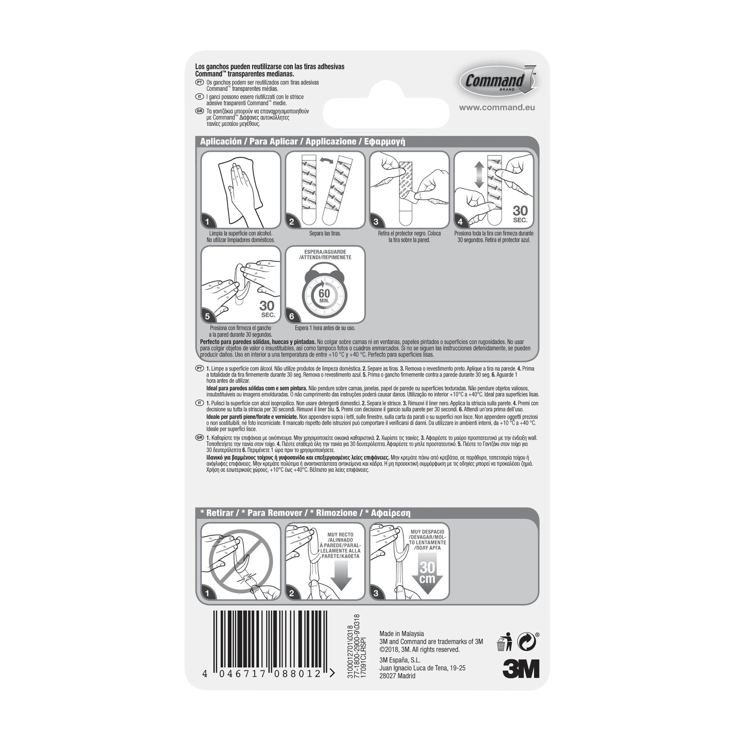 Ganci adesivi grandi per appendere ganci da parete resistenti, 10 kg, autoadesivi, impermeabili, trasparenti, per borse, bagno, doccia, cucina, tazze, porte, cappotti, ganci adesivi (trasparente, 16