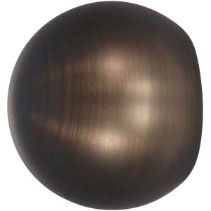 Terminale per bastone per tenda Mydeco a sfera, bronzato, Ø 2,5 cm.