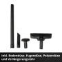 Accessori per aspirapolvere a batteria Einhell Power X-Change: tubo di prolunga, bocchetta per pavimenti, fessure e imbottiti.
