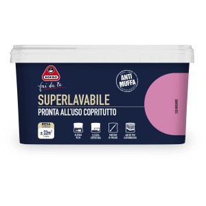 Pittura per interni Boero Superlavabile, colore 328 Madame, lavabile e coprente.