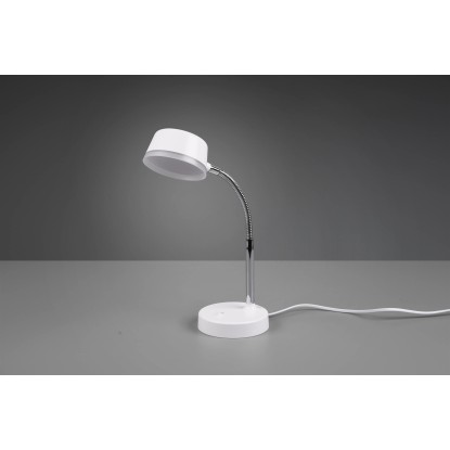Lampada da tavolo LED Kiko 500 lm bianco caldo Ø 12 x 34 cm bianco