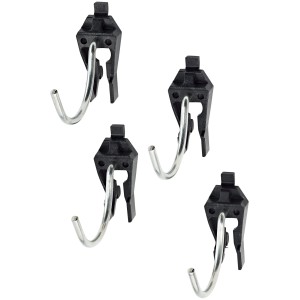 Set porta attrezzi LUX, 4 ganci per riporre gli utensili su pannelli forati.