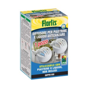 Diffusore Florlis Antizanzare per piastrine e liquidi, 1 pezzo.