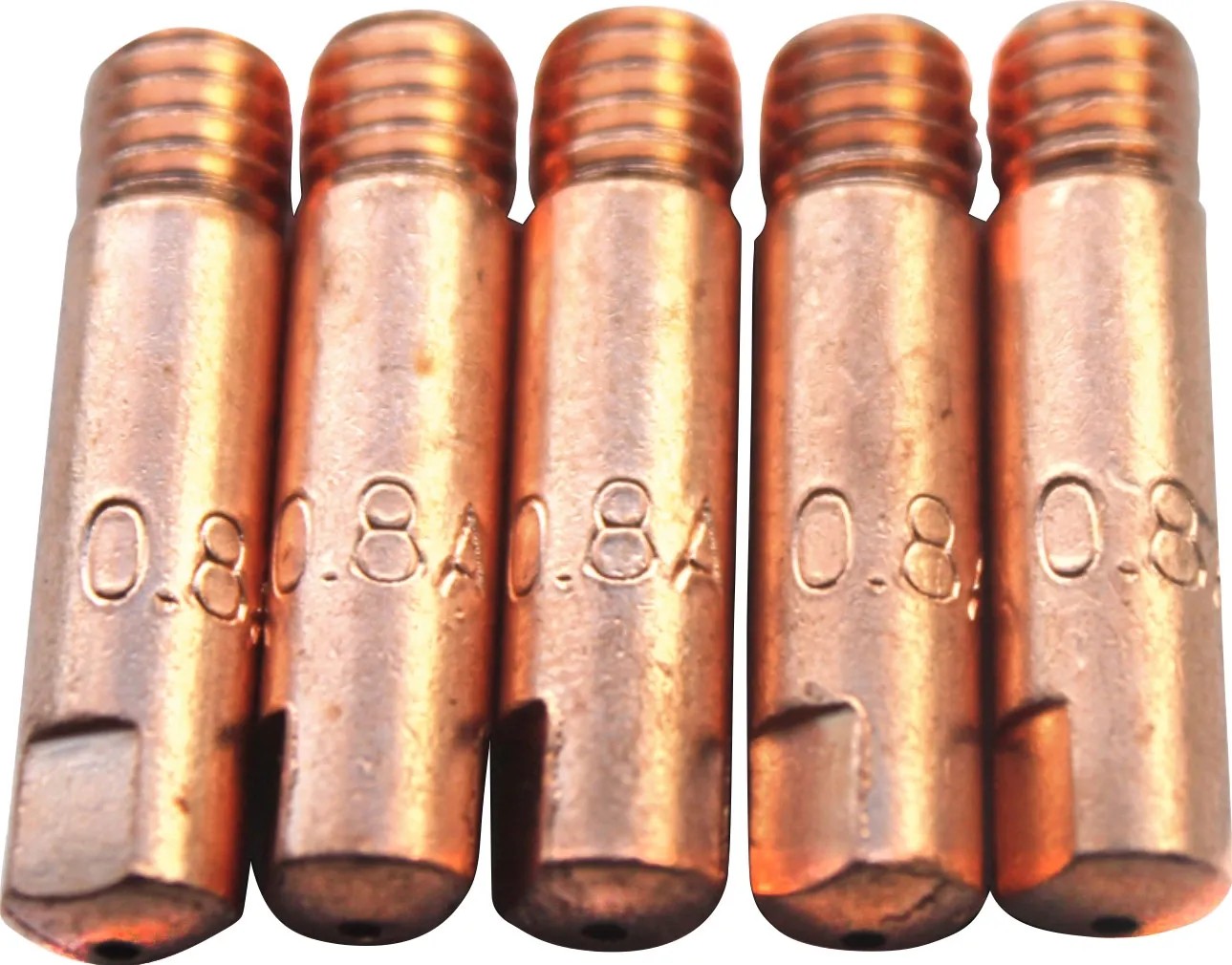 1 Telo E 5 Punte Di Contatto Da 0,8 Mm MIG Welding Binzel - Foto 4